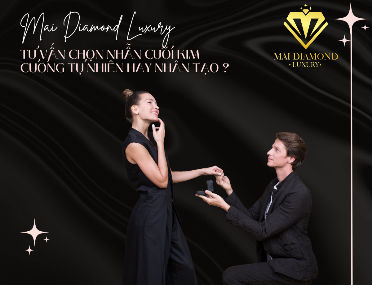 Mua nhẫn cưới kim cương tự nhiên