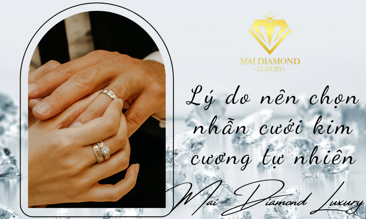 Chọn nhẫn cưới kim cương tự nhiên