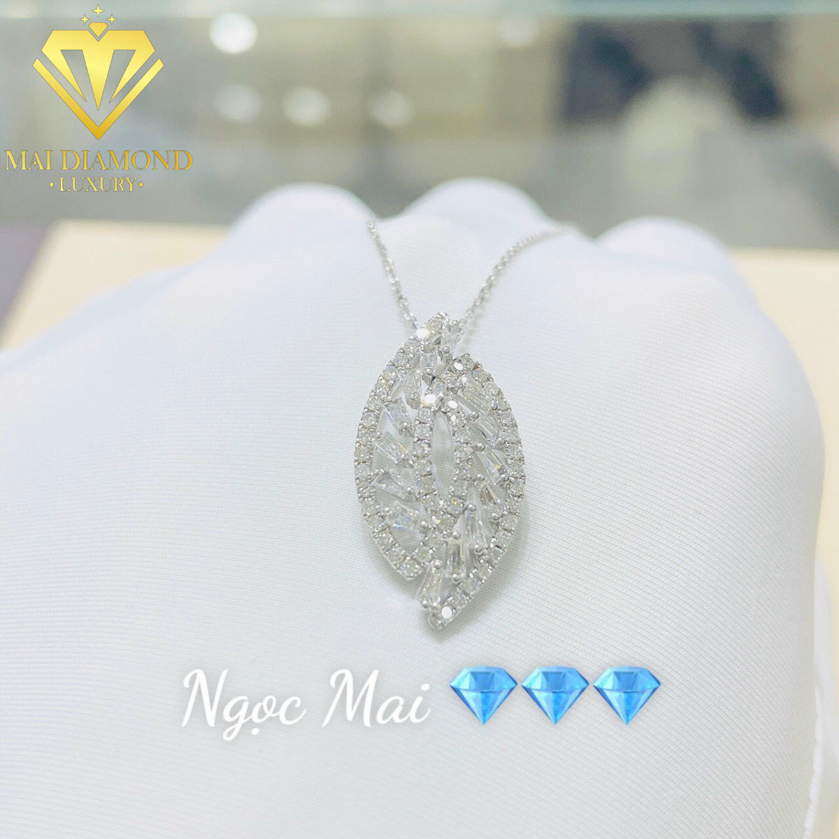 Mặt dây chuyền kim cương đẹp