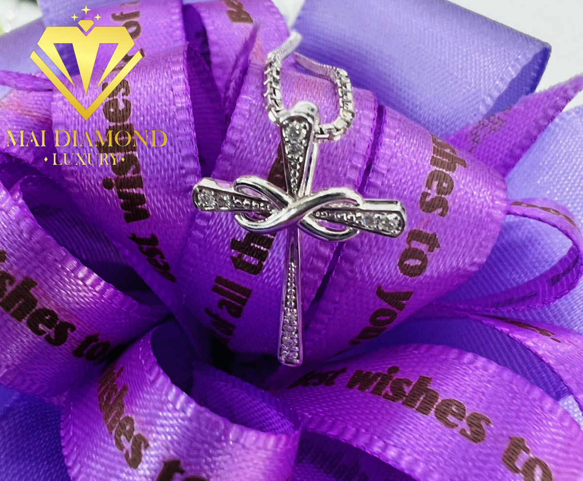 Mặt dây chuyền nữ vàng trắng Mặt dây chuyền nữ vàng trắng